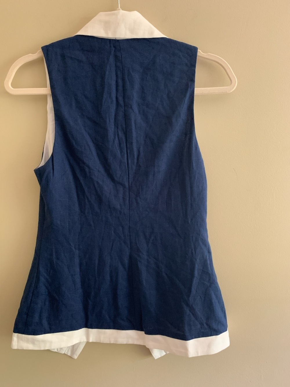 SHOW ME YOUR MUMU Colby Vest Top in Navy and White - Size: XS - Picture 5 of 6